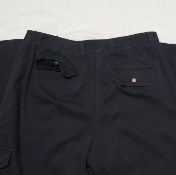 VINTAGE 90s Jones New York Black High Rise Loose Fit Lightweight Carpenter Pants - Picture 10 of 12